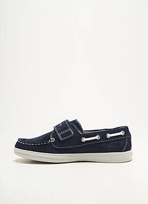 Chaussures bâteau bout rond bout rond bleu GEOX garçon
