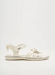 Sandales/nu pieds fermeture scratch bout ouvert beige GEOX fille