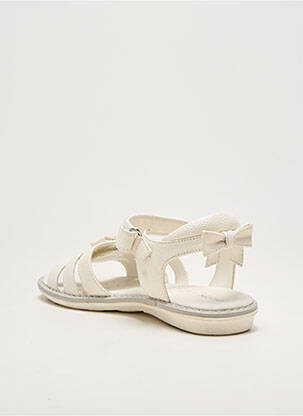 Sandales/nu pieds fermeture scratch bout ouvert beige GEOX fille