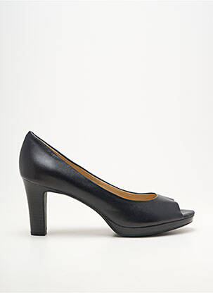 Escarpins tissage satiné talon de 7 à 9cm noir GEOX femme