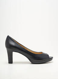 Escarpins tissage satiné talon de 7 à 9cm noir GEOX femme