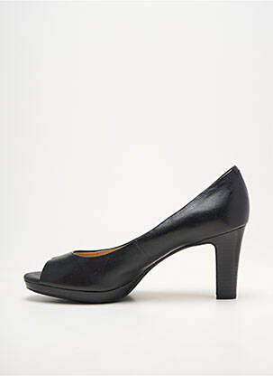 Escarpins tissage satiné talon de 7 à 9cm noir GEOX femme