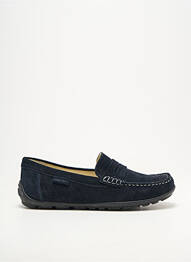 Mocassins bout carré bleu GEOX garçon