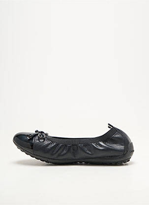 Ballerines tissage satiné bout rond noir GEOX fille