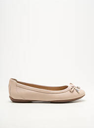 Ballerines bout rond talon plat jusqu'à 3cm beige GEOX femme