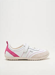 Baskets fermeture scratch bout rond rose GEOX fille