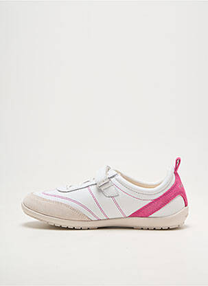 Baskets fermeture scratch bout rond rose GEOX fille