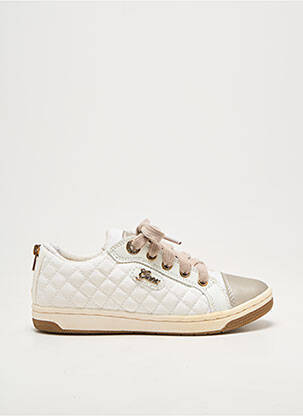 Baskets fermeture lacets bout rond or GEOX fille