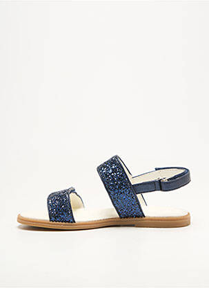 Sandales/nu pieds tissage tissage pailleté chiquet bleu GEOX fille