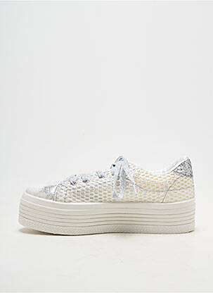 Baskets fermeture lacets bout rond argent REQINS fille