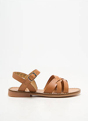 Sandales/nu pieds chiquet chiquet marron CLOTAIRE fille