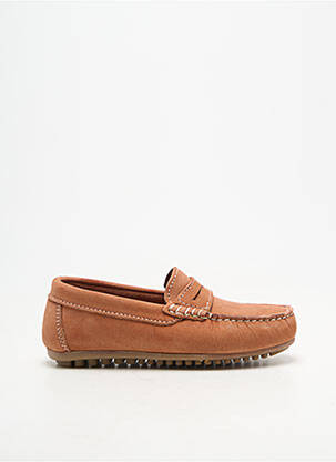 Mocassins bout rond marron REQINS enfant