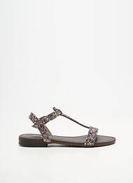 Sandales/nu pieds tissage tissage pailleté chiquet argent REQINS fille