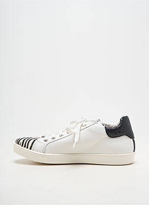 Baskets bout rond bout rond blanc REQINS fille