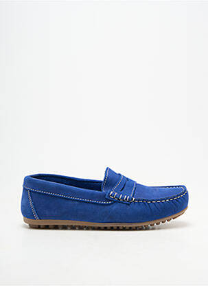 Mocassins bout rond bleu REQINS enfant
