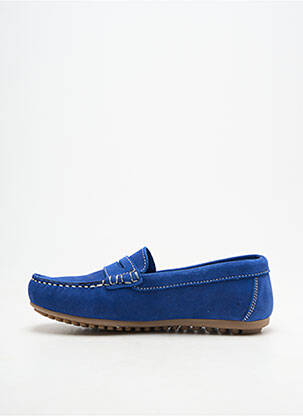 Mocassins bout rond bleu REQINS enfant
