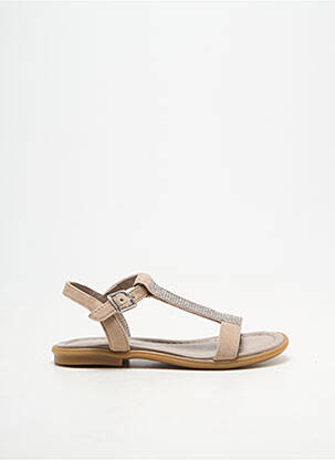 Sandales/nu pieds tissage satiné chiquet gris REQINS fille