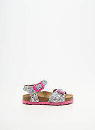 Sandales/nu pieds type de semelle anatomique bout ouvert argent REQINS fille