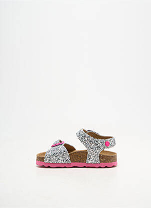 Sandales/nu pieds type de semelle anatomique bout ouvert argent REQINS fille