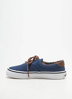Baskets fermeture lacets bout rond bleu VANS garçon