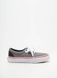 Baskets fermeture lacets bout rond gris VANS garçon