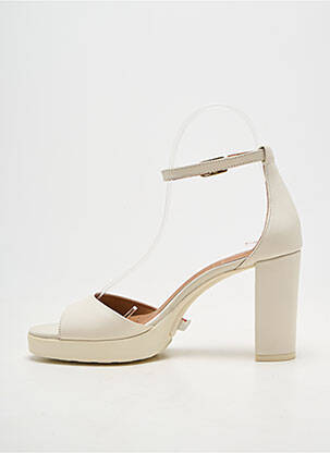 Sandales/nu pieds fermeture bride(s) talon de 7 à 9cm blanc GEOX femme