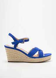 Espadrilles fermeture boucle(s) talon de 7 à 9cm bleu GEOX femme