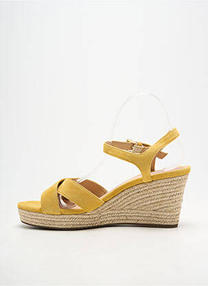 Espadrilles fermeture boucle(s) talon de 7 à 9cm jaune GEOX femme