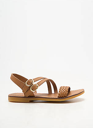 Sandales/nu pieds fermeture boucle(s) bout ouvert marron ADOLIE fille