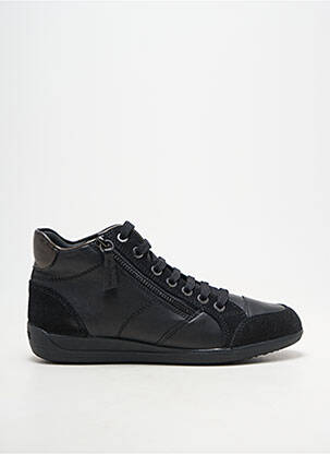 Baskets fermeture zip et lacets talon plat jusqu'à 3cm noir GEOX femme