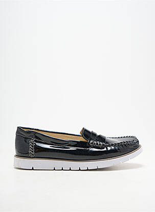 Mocassins matière lisse talon plat jusqu'à 3cm noir GEOX femme