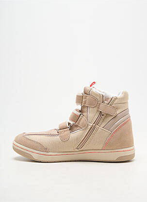 Baskets semelle amovible bout rond beige GEOX fille