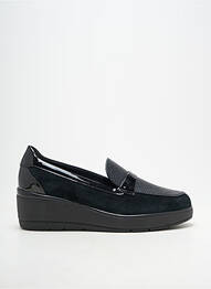 Mocassins tissage satiné talon de 4 à 6cm noir GEOX femme
