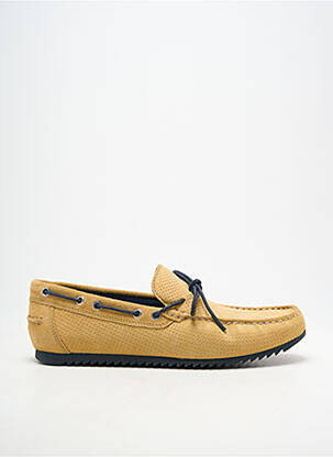 Chaussures bâteau bout carré bout carré jaune GEOX homme
