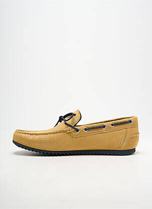 Chaussures bâteau bout carré bout carré jaune GEOX homme
