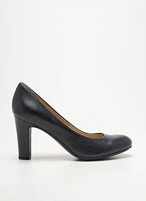 Escarpins tissage satiné talon de 7 à 9cm noir GEOX femme