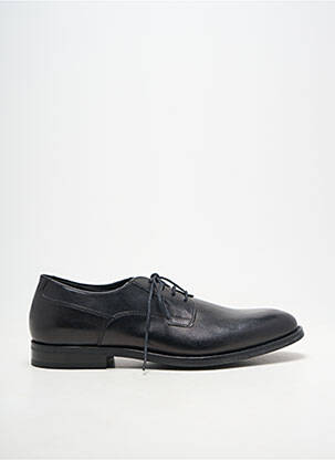Derbies tissage satiné talon bas noir GEOX homme