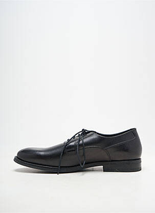 Derbies tissage satiné talon bas noir GEOX homme