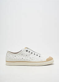 Slip ons tissage satiné talon plat jusqu'à 3cm argent GEOX femme
