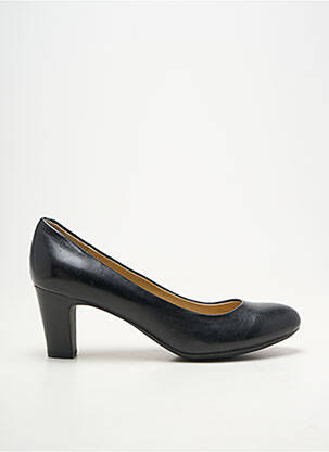 Escarpins tissage satiné talon de 4 à 6cm noir GEOX femme