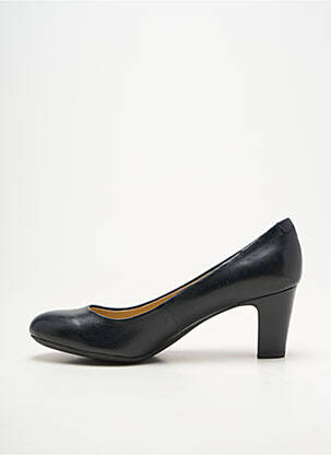 Escarpins tissage satiné talon de 4 à 6cm noir GEOX femme