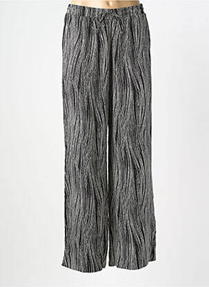 Pantalon droit tissage popeline taille normale noir TAIFUN femme