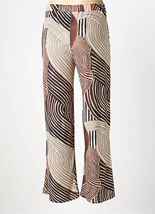 Pantalon droit stretch taille normale beige ESCORPION femme