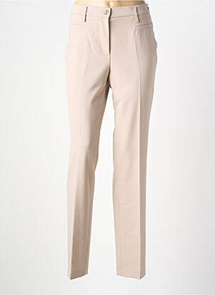 Pantalon slim taille élastique taille normale beige ATELIER GARDEUR femme