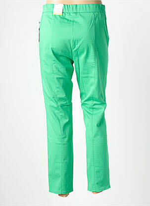 Pantalon slim taille élastique taille normale vert FRANK WALDER femme