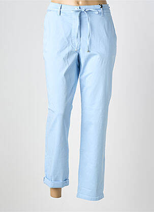 Pantalon chino tissage popeline taille normale bleu GERRY WEBER femme