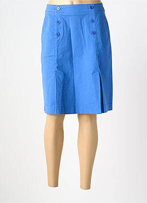 Jupe mi-longue coupe droite bleu ARMOR LUX femme