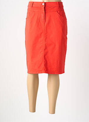 Jupe mi-longue coupe droite orange GERRY WEBER femme