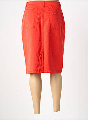 Jupe mi-longue coupe droite orange GERRY WEBER femme