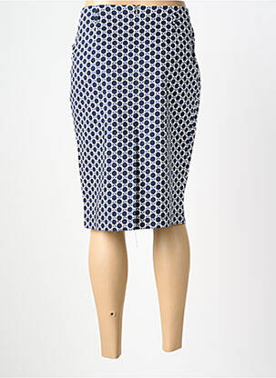 Jupe mi-longue coupe droite bleu GARDEUR femme